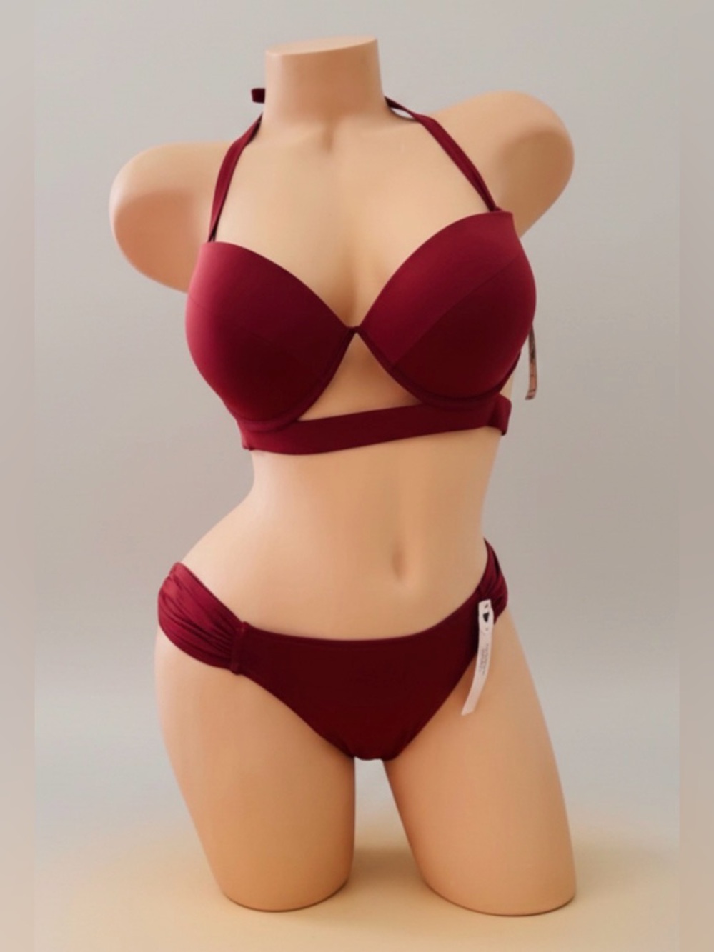 Victoria's Secret Archives Essential Banded Push-Up Swim Top 36C & Bottom M